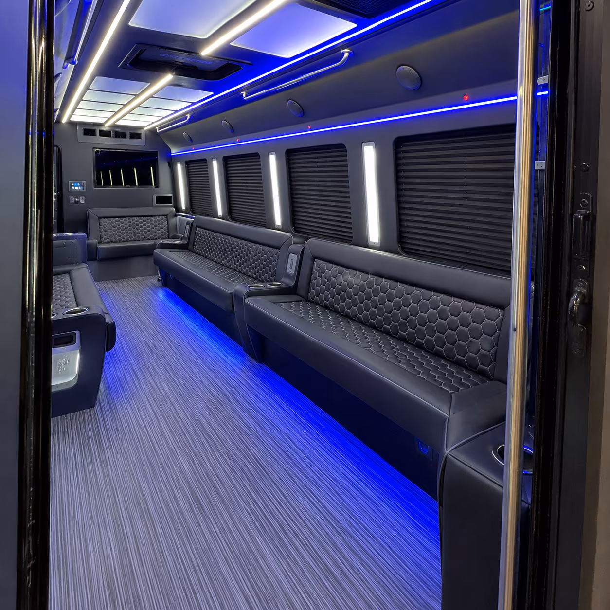 springdale party bus rental interior